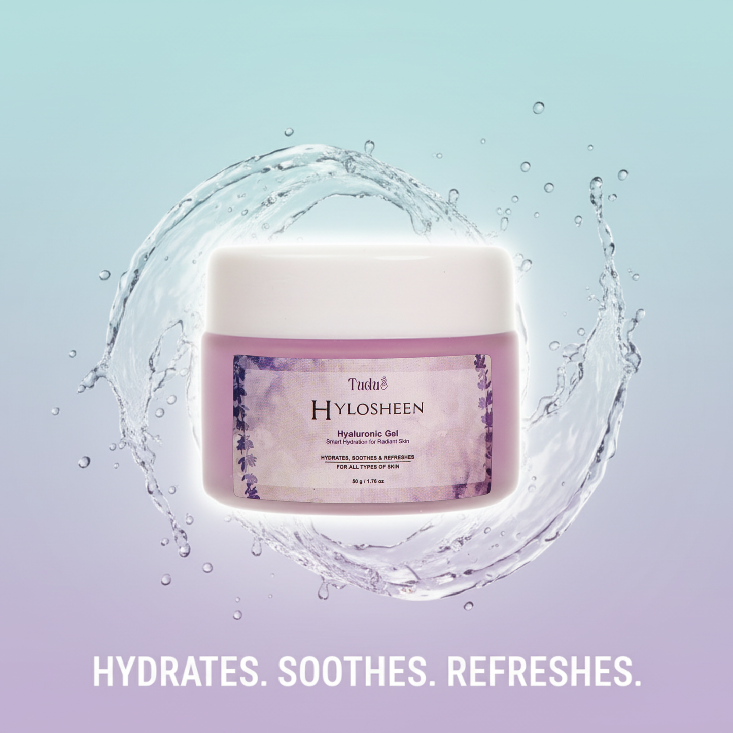Tudu Hylosheen Hyaluronic Gel | 50g | Smart Hydration for Radiant Skin | All Skin Types